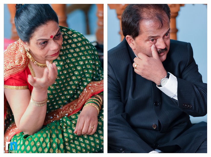Indian bride's parents