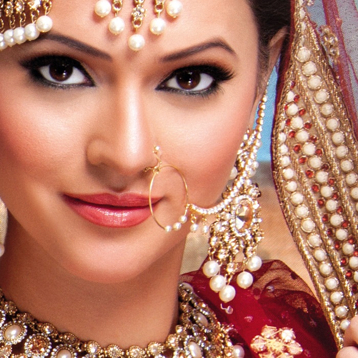 Nath or nose rings for Indian wedding jewellery