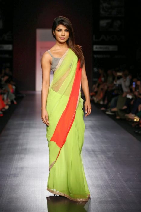 Basic saree drape