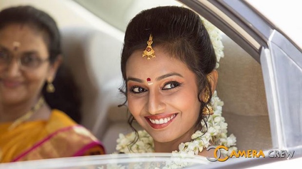 South Indian hairstyle real bride