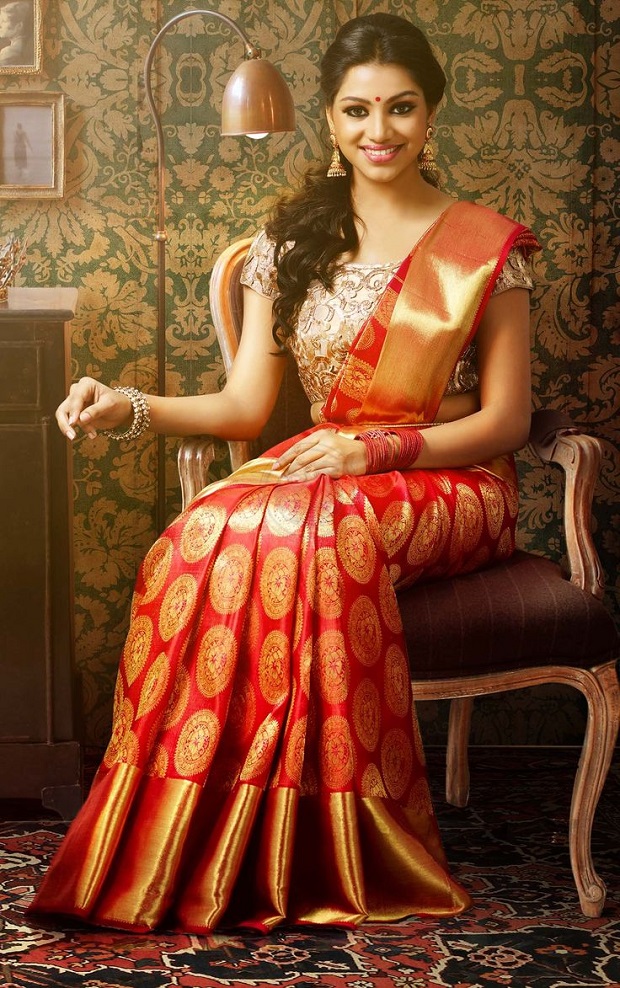 most pinned wedding sari Kanjiveram sari