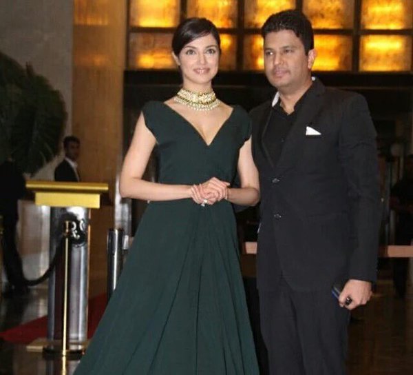 Divya Khosla at Preity Zinta reception
