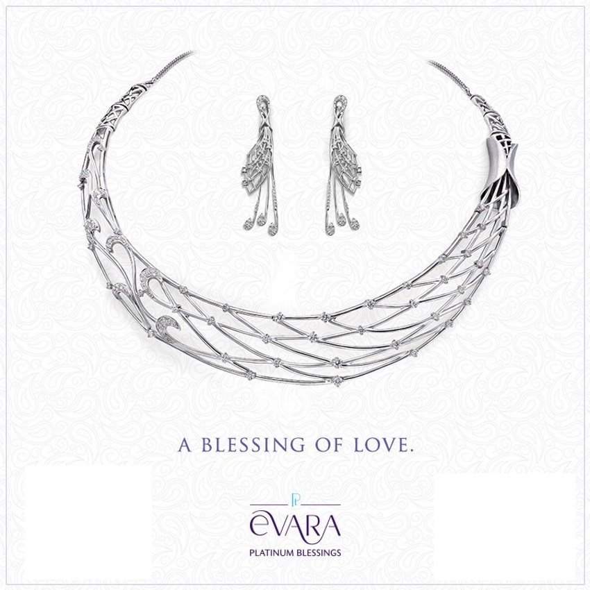 Evara platinum jewelery collection