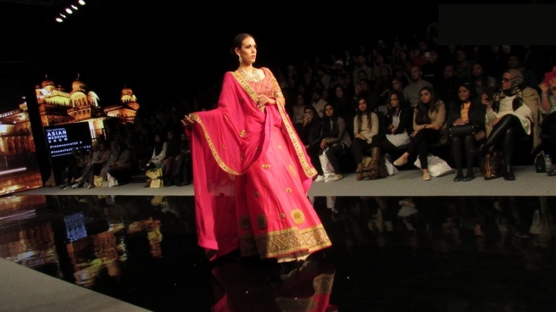 pink lehenga at Braun India Fashion Week 2016 bridal wear