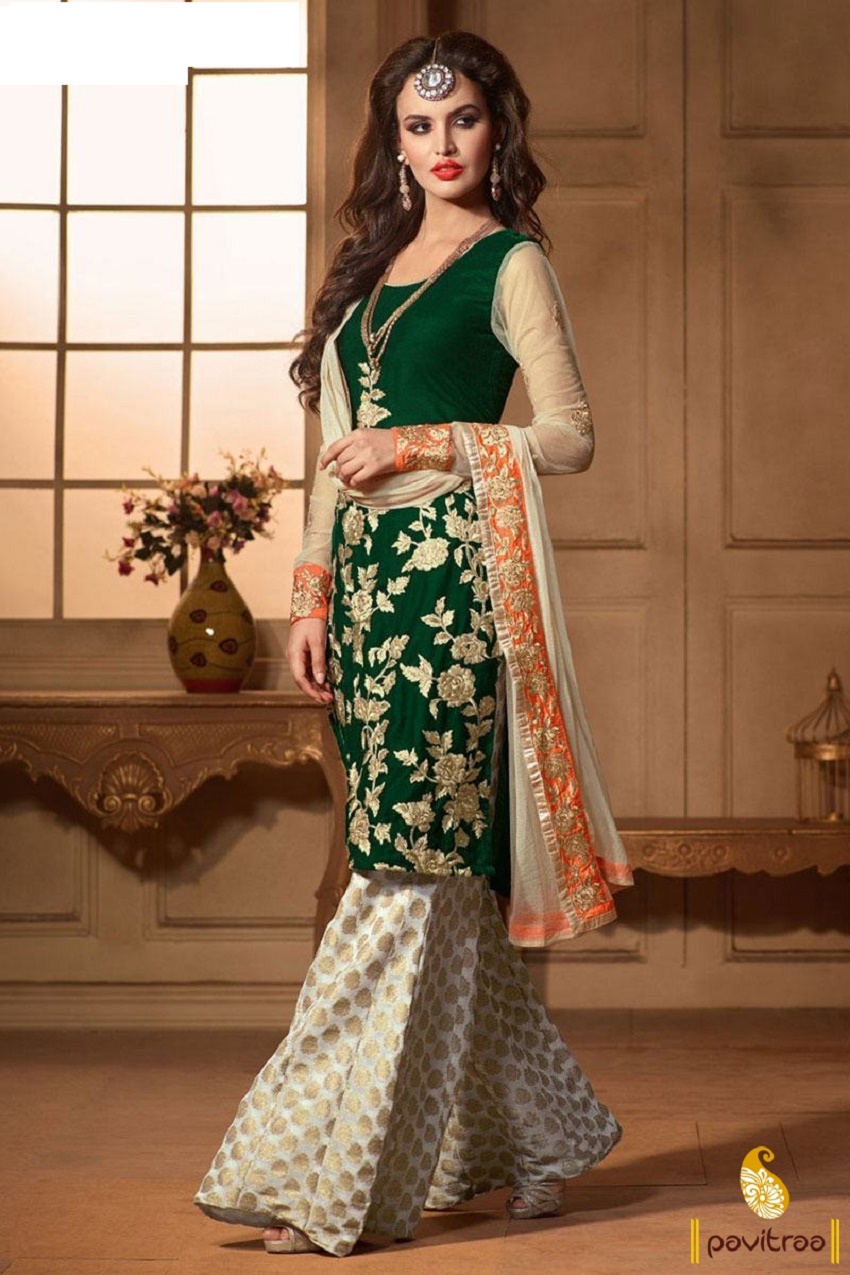 different bridal bottom wear for Indian bridal kurtis
