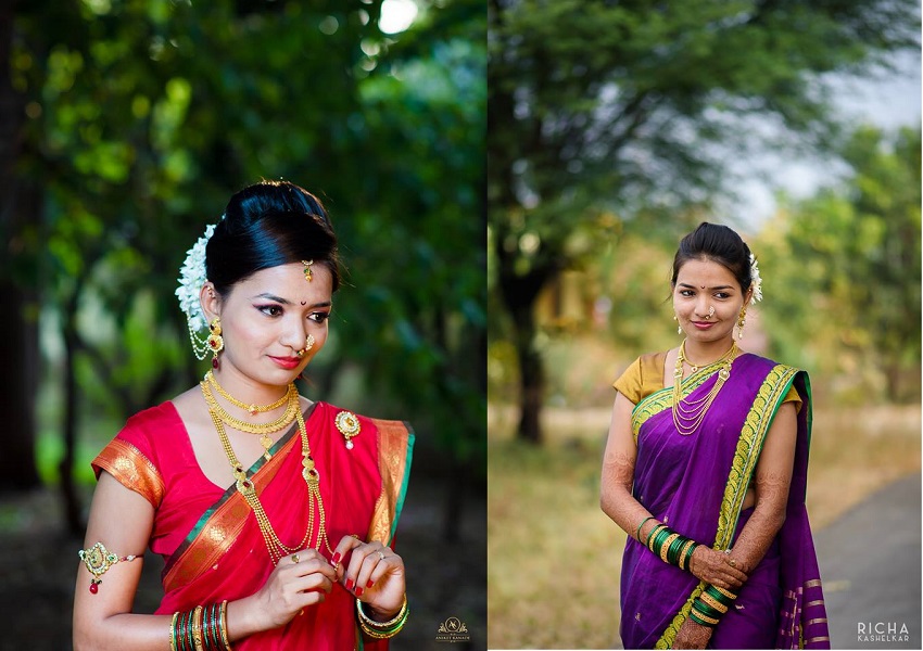 marathi wedding saris
