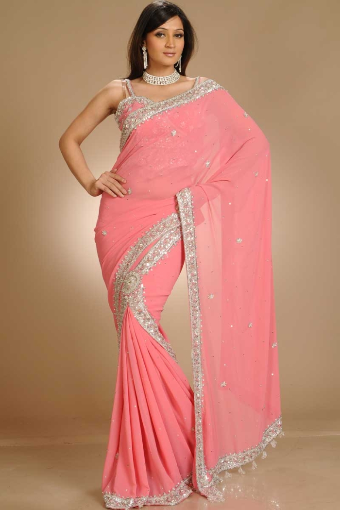 Buy Beige Ready Pleated Saree Online on Fresh Look Fashion
