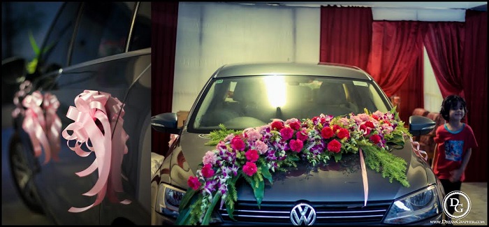 Simple Indian Wedding Car Decoration Ideas with Flowers - YouTube