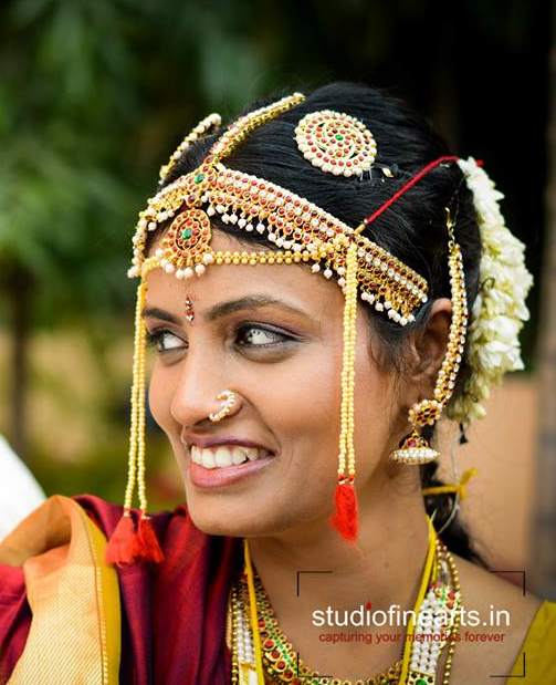 Indian bridal hairstyle