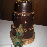 Dark-Chocolate Indian wedding cake
