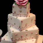 Pretty floral wedding cake