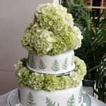 Green Fern Wedding cake