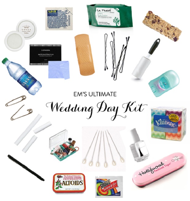 Wedding day Emergency Kit