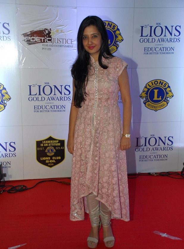 Mumbai: Designer Amy Billimoria during the Lions Gold Awards 2015 in Mumbai on Jan 6, 2015. (Photo: IANS)