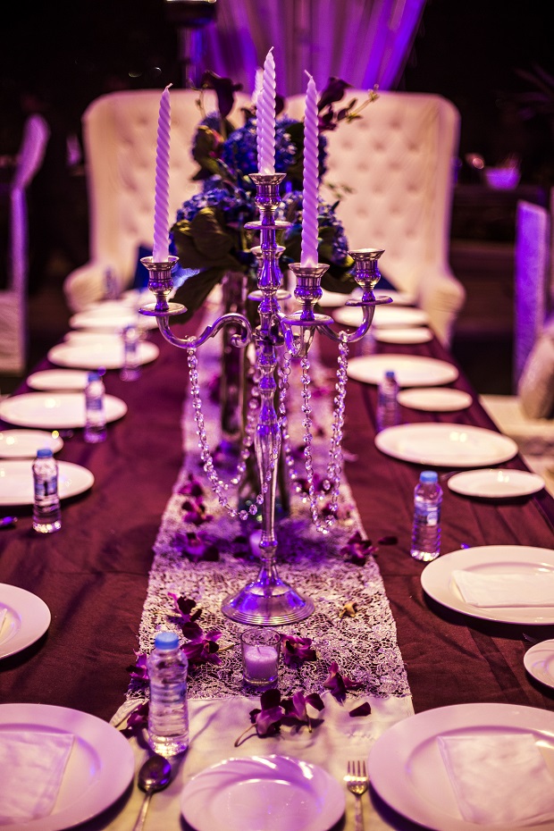 purple wedding decor real Indian wedding with purple decor