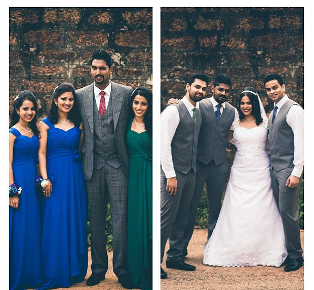 Blue and green themed wedding in India