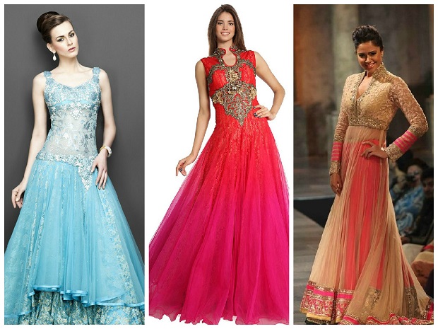 Indo-western fusion wedding dresses for Indian brides