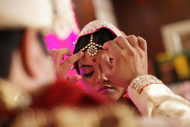 Beautiful pink silver lehenga Real bride real Indian Punjabi wedding