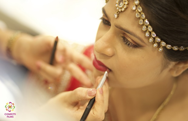 La Femme makeup for weddingsOnline making of the bride photoshoot