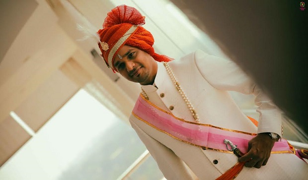 The groom real Indian wedding in Daman by Confetti Films