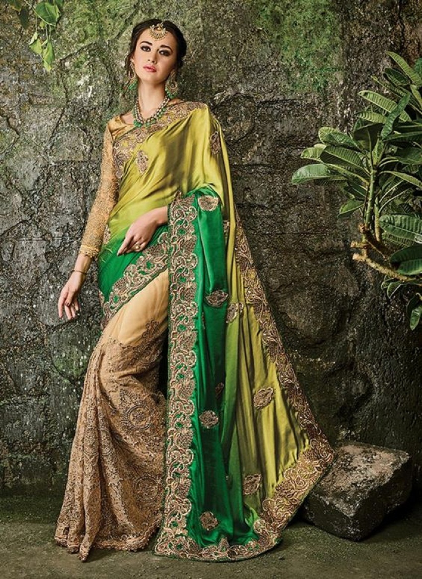 modern bridal sari