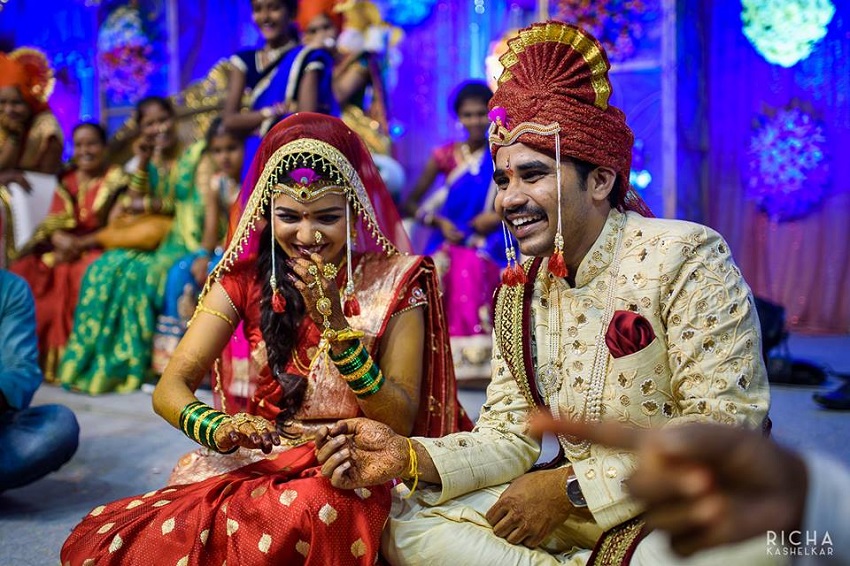 bride and groom Marathi-Aniket Kanade wedding 