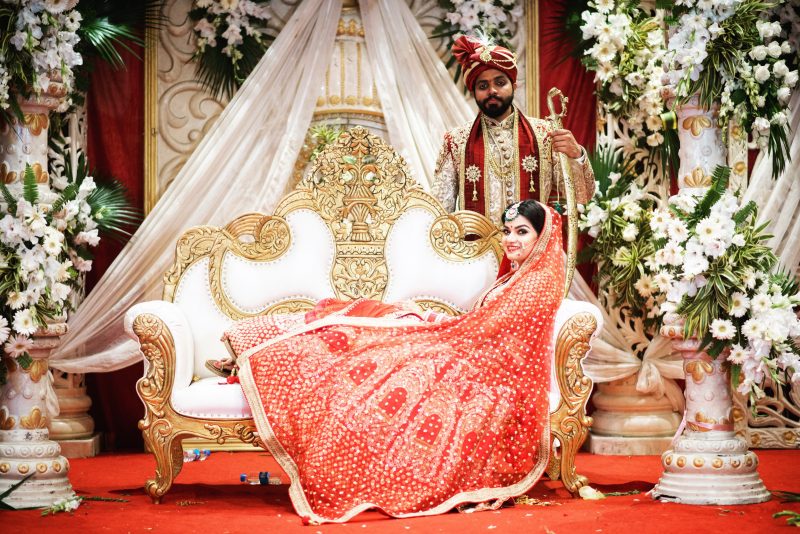decor and bride and groom Lucknow wedding Chancellor club wedding