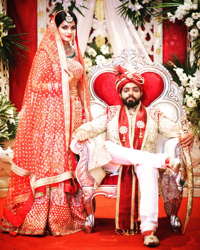 decor and bride and groom Lucknow wedding Chancellor club wedding