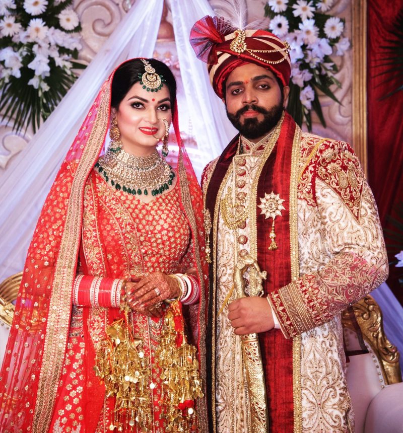 Indian couple after their wedding
